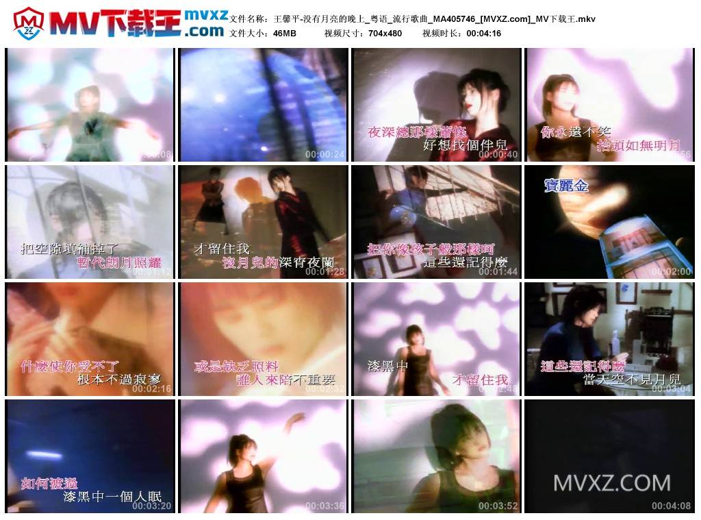王馨平-没有月亮的晚上_粤语_流行歌曲_MA405746